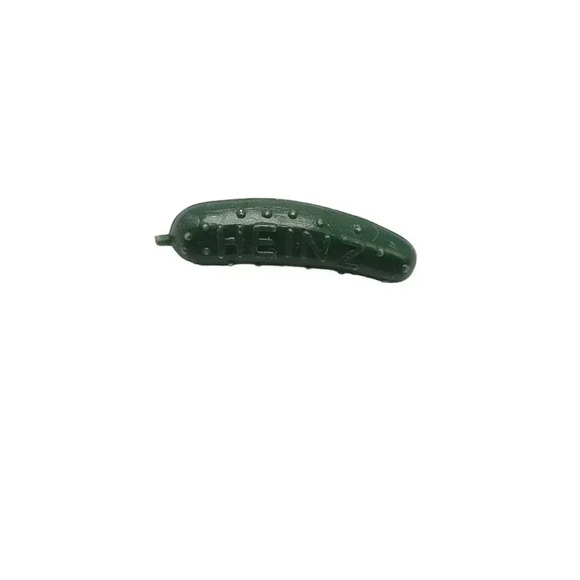 Heinz Green Pickle Acrylic Brooch Pin Vintage - Picture 1 of 4